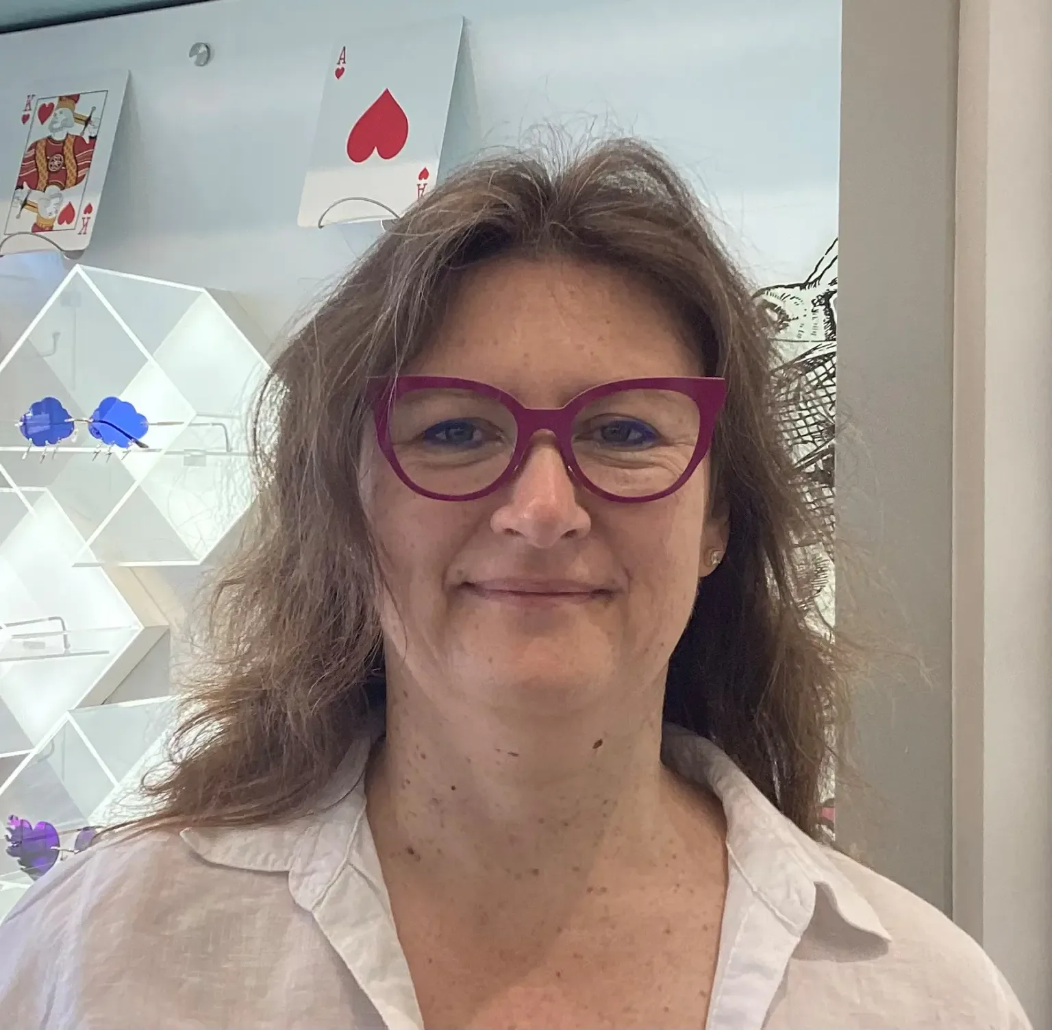 Happy Eyewise client wearing glasses, photo 2