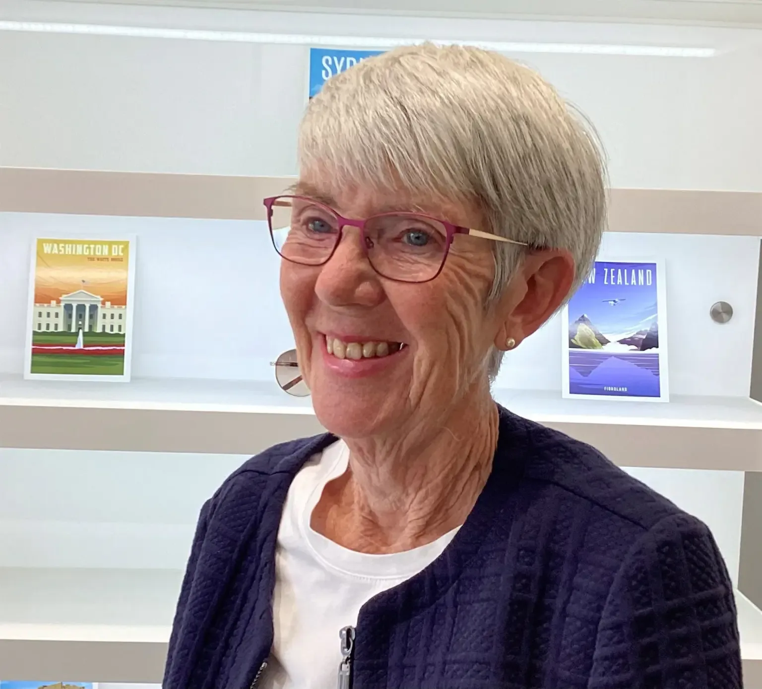 Happy Eyewise client wearing glasses, photo 4